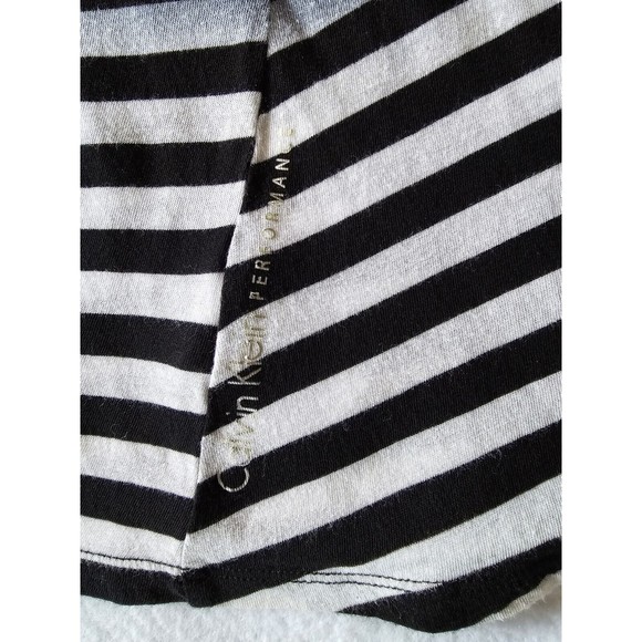 Calvin Klein Performance Shirt Womens Striped Ombre Knit Blouse Size Medium - Picture 6 of 7